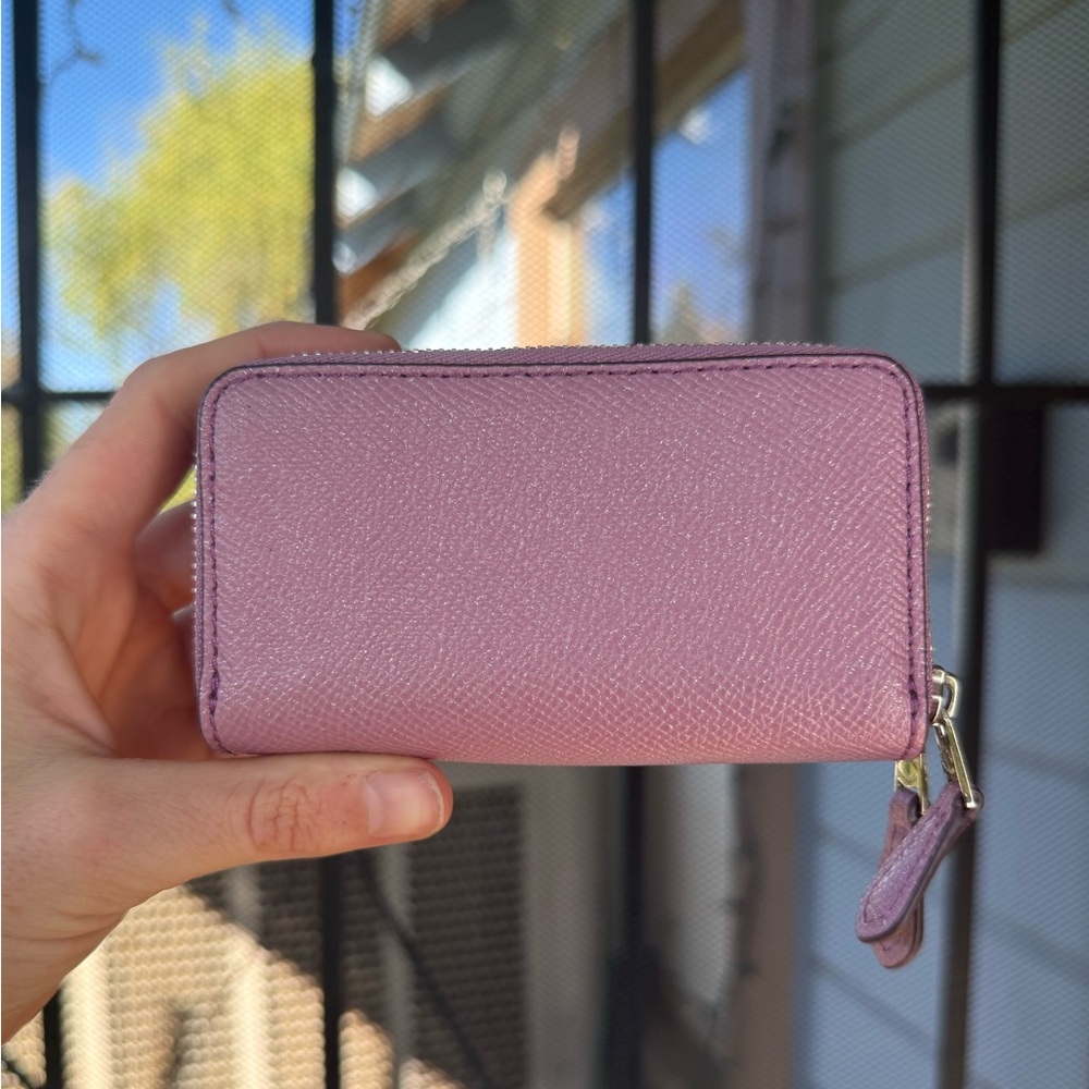 Coach double zip coin/card case - Picture 2 of 8